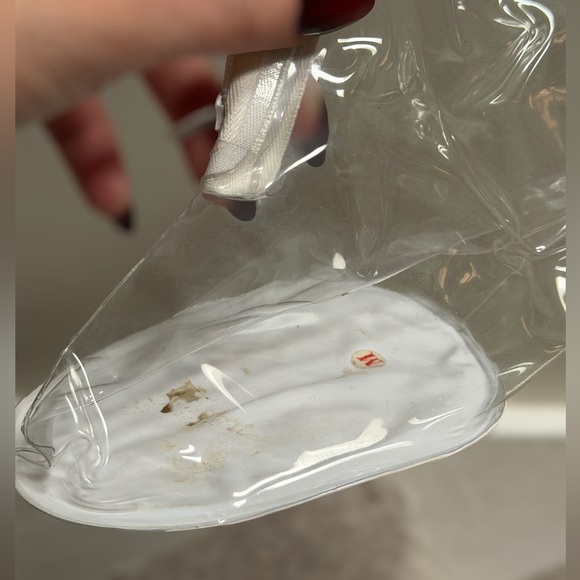 Vintage 60s Shoemate Clear Rain Shoe Covers Mid Century Mod High Heels Women 7/8 - Picture 11 of 11